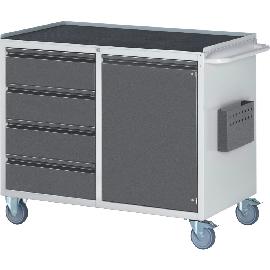 Montagewagen 4 Schubladen/1 Tür/1 Boden Produktbild